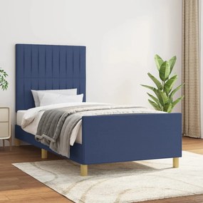 Estrutura de cama sem colchão 80x200 cm azul