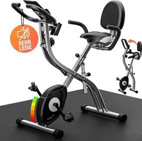 Bicicleta estática Eagle 3 dobrável com sensores de pulsação Antracite / Preto