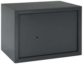 vidaXL Cofre com bloqueio Cinzento escuro 35 x 25 x 25 cm Aço