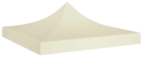 vidaXL Teto para tenda de festas 2x2 m 270 g/m² cor creme