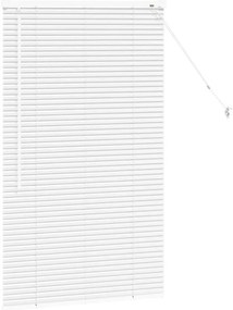 Persiana de Janela com cortinas Outros Manual Branco 80 x 130 cm Alumí