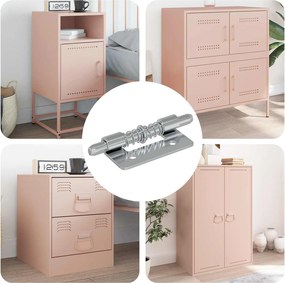 vidaXL Fechadura 1800 pcs Prateado 46 x 17 x 1,2 mm Aço