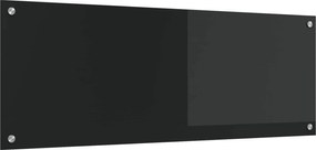 vidaXL Proteção de Cozinha Preto 110 x 40 cm vidro temperado