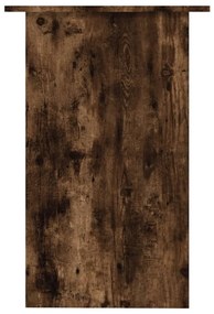 Secretária 90x50x74 cm derivados de madeira cor carvalho fumado