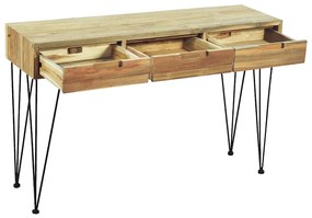 Mesa consola em teca maciça 120x35x76 cm