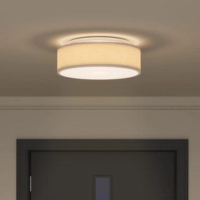 Luzes de Teto Embutidas Taupe Ø 38 cm Tecido E27