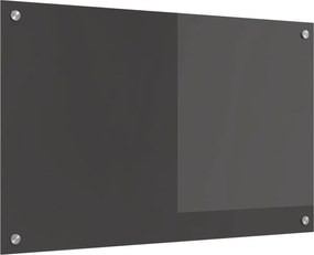 vidaXL Proteção de Cozinha Cinza Escuro 80 x 50 cm vidro temperado