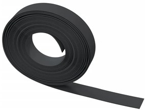 Bordas de jardim 5 pcs 10 m 10 cm polietileno preto