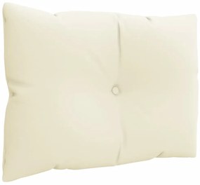 Almofadões de paletes 3 pcs tecido creme