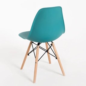 Pack 6 Cadeiras Tower Basic - Verde-azulado