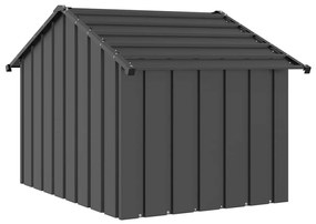 Casota para cães com telhado 83x130x85 cm aço galvanizado