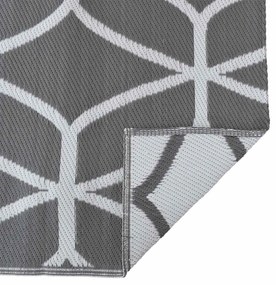 Capa de Exterior ARAKIL Cinza e Branco Poliéster Grande Dobrável