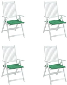 Almofadões p/ cadeiras de jardim 4 pcs tecido oxford verde
