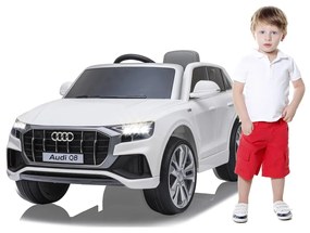 Carro elétrico infantil bateria 12V Audi Q8 Branco