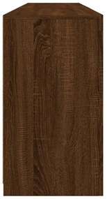 Aparador com luzes LED 181,5x37x67 cm carvalho castanho