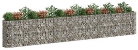 Canteiro elevado/cesto gabião 310x50x100 cm ferro galvanizado