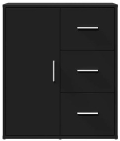 Aparadores 2 pcs 60x31x70 cm derivados de madeira preto