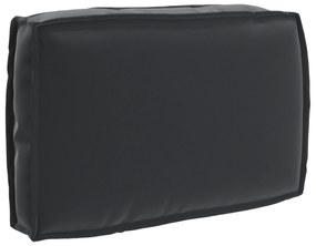 vidaXL Almofada de palete para encosto Preto 60 x 40 x 12 cm