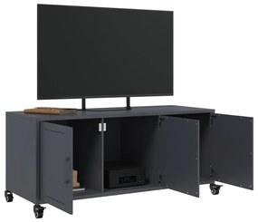 Móvel de TV 100,5x39x43,5 cm aço antracite
