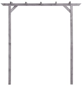 Pérgola de jardim 200x40x205 cm pinho impregnado cinzento