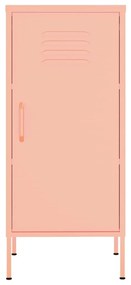 Armário de arrumação aço 42,5x35x101,5 cm rosa
