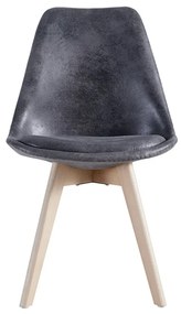 Cadeira Synk Vintage - Cinza escuro