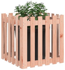 Vaso jardim c/ design cerca 60x60x60 cm madeira douglas maciça