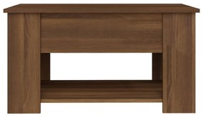 Mesa centro 79x49x41 cm madeira processada carvalho castanho