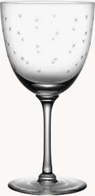 Copos de vinho em cristal artesanal Stars, conjunto de 6