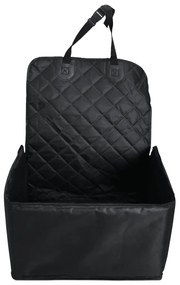 Assento de carro para cão 45x45x25/55 cm preto