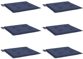 Almofadões p/ sofá de paletes 6 pcs tecido oxford azul-marinho