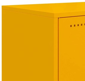 Móvel de TV 100,5x39x43,5 cm aço amarelo mostarda