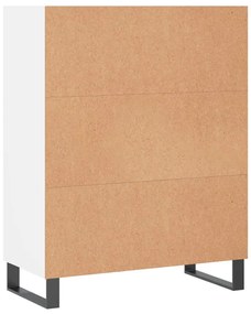 Armário c/ prateleiras 69,5x32,5x90 cm derivados madeira branco