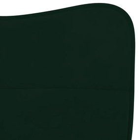 Cadeiras de jantar 2 pcs veludo verde-escuro