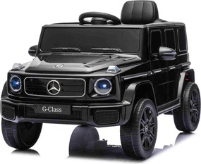 Carro elétrico Crianças 3 a 7 anos Mercedes-Benz 12V G580 Bateria Lìtio, controlo Remoto Preto