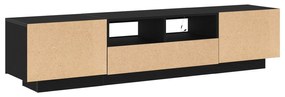 Aparador de TV vidaXL com Luzes LED em Madeira de Carvalho 180x35x40 c