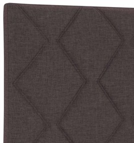 Cabeceira LED vidaXL Design Blocos de Diamante Castanho 200 cm Tecido