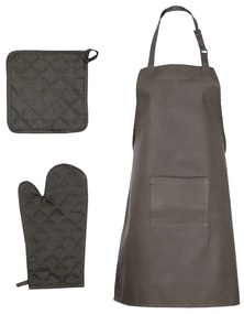Conj. panos de cozinha c/ luvas e pegas 15 pcs algodão preto
