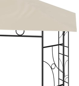 Gazebo 3x3x2,7 m 160 g/m² cor creme