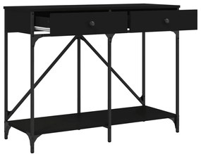 Mesa consola 100x39x78,5 cm derivados de madeira preto
