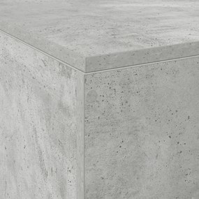 Estrado de cama com arrumação Cinza Concreto 120x200 cm