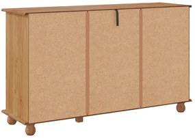 Sideboard 'ASKIM'133,5x40x79 cm Madeira de Pinheiro Sólido
