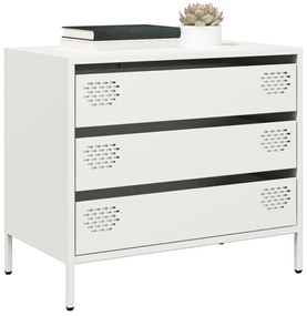 Aparador 68x39x58,5 cm aço laminado a frio branco