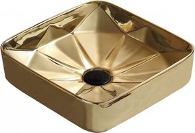 Mexen Elmira lavatório de bancada 41 x 41 cm, dourado - 22094150