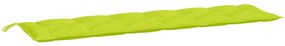 Almofadões banco jardim 2 pcs tecido oxford verde brilhante