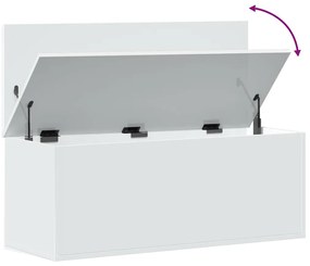 Caixa de arrumação 90x35x35 cm derivados de madeira branco