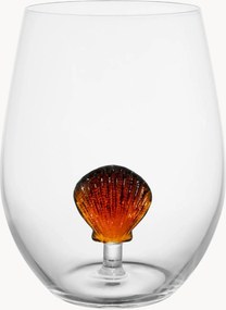 Copos em vidro borossilicato Scallop Mer, conjunto de 6