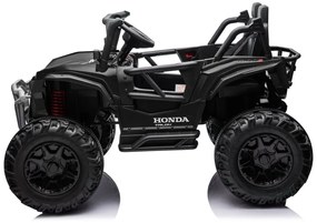 Carro elétrico para Crianças 24V 2 Lugares HONDA 4x4 Off-Road Vehicle Rodas de espuma EVA, Assento Couro Preto