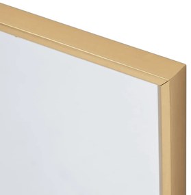 Espelho 60x60 cm dourado