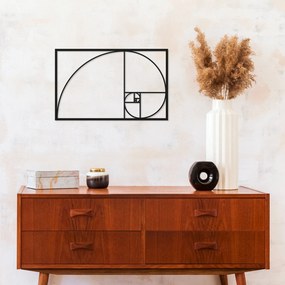 Acessório Decorativo de Parede Metal-167 – Preto – 53 x 35 cm